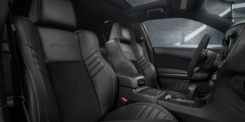 Close-up of the seats in the 2025 Dodge Charger Daytona