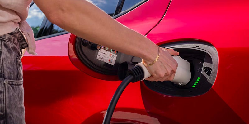 EV charging port of 2025 Dodge Hornet