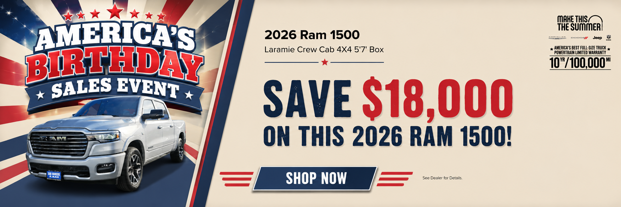 $18,000 Off A 2026 Ram 1500