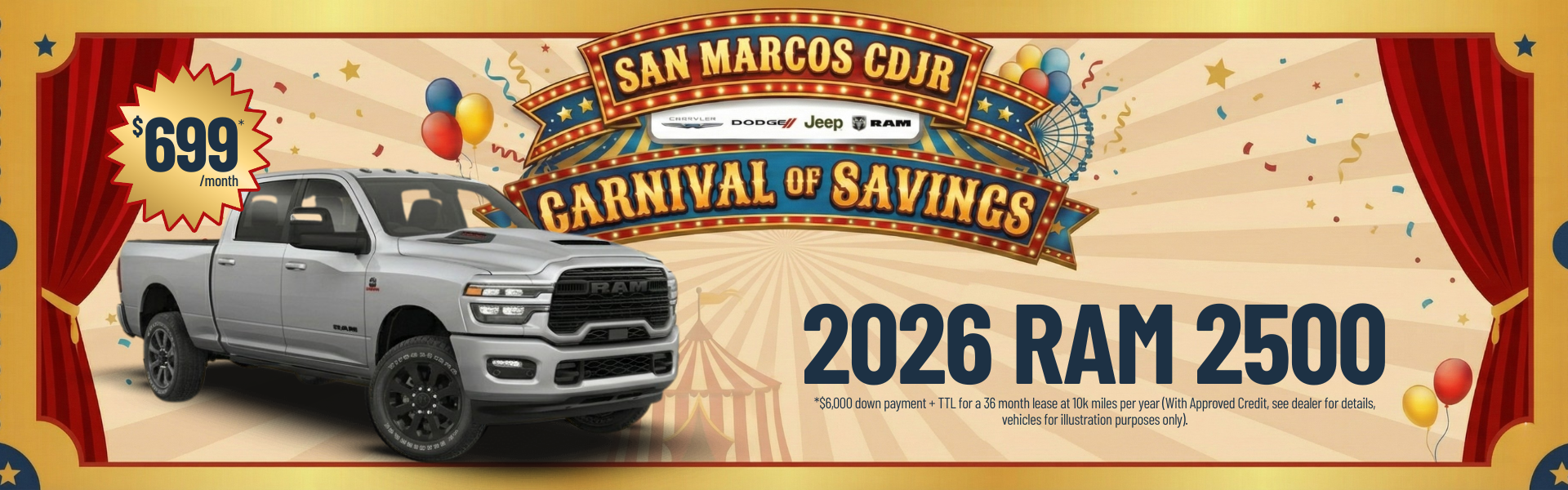 San Marcos CDJR March Incentives