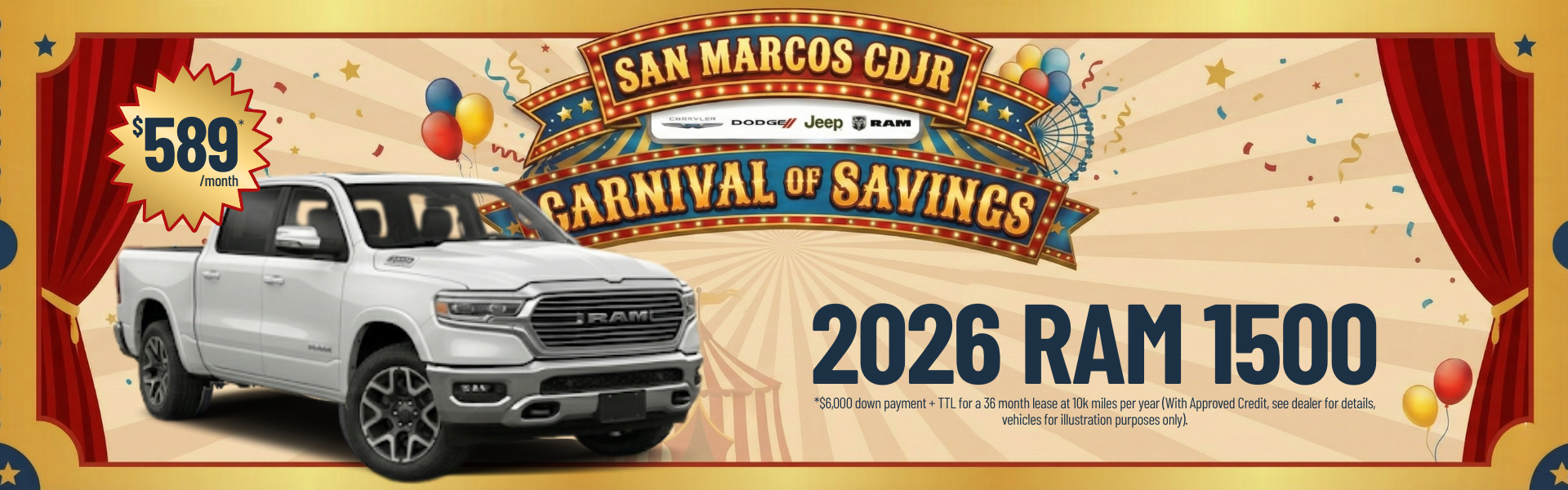 San Marcos CDJR March Incentives
