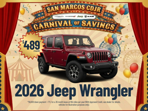 San Marcos CDJR March Incentives