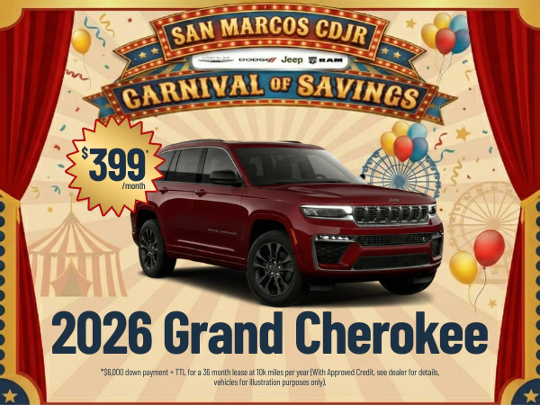 San Marcos CDJR March Incentives